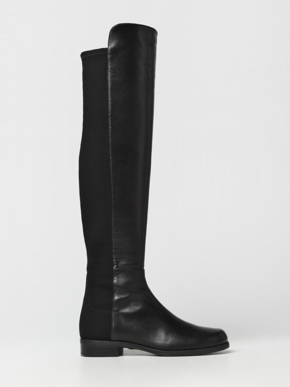 Stuart weitzman 5050 over the knee Black Women's Leather Mid-Calf Boots size 36